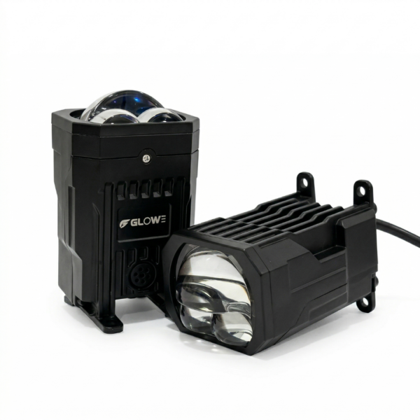 GLW2X Bi-LED Projector Lens 120W (Pair) | High Performance Headlight Upgrade | Dual Beam Low Glare & Long Range High Beam | HD Clear Lens, Waterproof & Dustproof